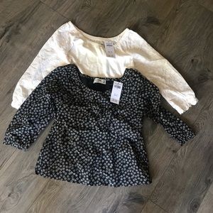2 Abercrombie and Fitch kids 7/8 blouses NWT